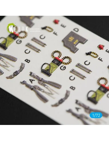 F-4(C, D) Phantom II interior 3D decals for Hasegawa kit, 1/72 - Ke...