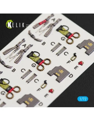 F-4EJ Kai Phantom II interior 3D decals for Hasegawa kit, 1/72 - Ke...
