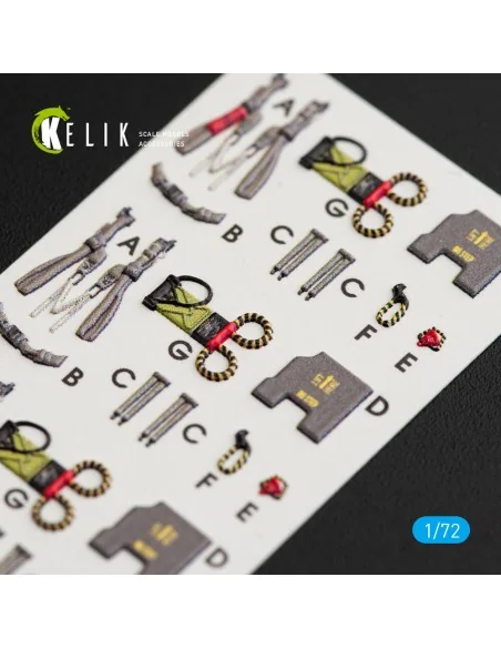 F-4EJ Kai Phantom II interior 3D decals for Hasegawa kit, 1/72 - Ke...