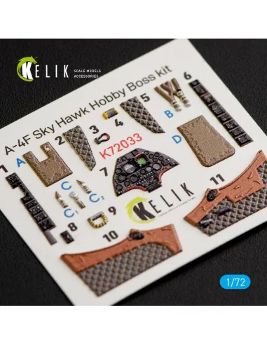 [NO_DESC] A-4F Skyhawk interior 3D decals for HobbyBoss kit, 1/72 -...