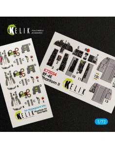RF-4E Phantom II interior 3D decals for Hasegawa kit, 1/72 - Kelik ...