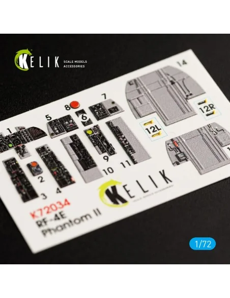 [NO_DESC] RF-4E Phantom II interior 3D decals for Hasegawa kit, 1/7...