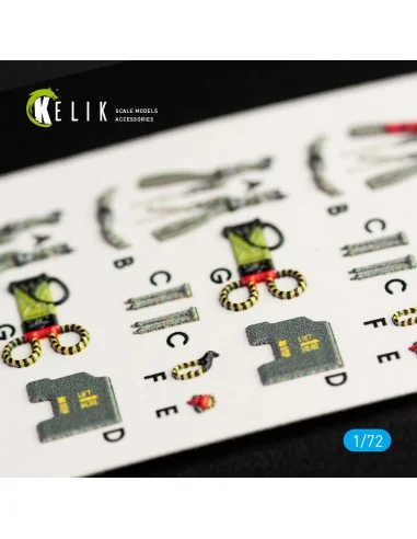 RF-4E Phantom II interior 3D decals for Hasegawa kit, 1/72 - Kelik ...
