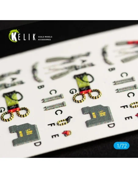 RF-4E Phantom II interior 3D decals for Hasegawa kit, 1/72 - Kelik ...