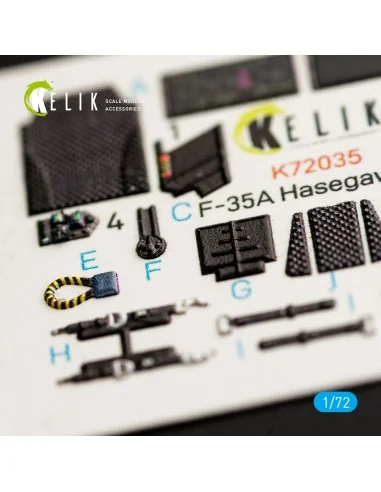 F-35A interior 3D decals for Hasegawa kit, 1/72 - Kelik K72035