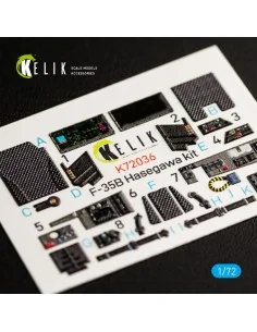 F-35B interior 3D decals for Hasegawa kit, 1/72 - Kelik K72036