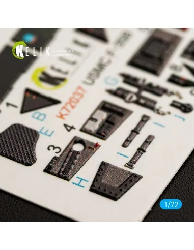 F-35B interior 3D decals for Academy kit, 1/72 - Kelik K72037