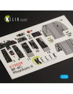 RF-4C Phantom II interior 3D decals for Hasegawa kit, 1/72 - Kelik ...