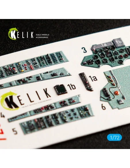 SU-27 interior 3D decals for Trumpeter kit, 1/72 - Kelik K72040