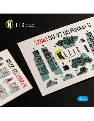 SU-27UB interior 3D decals for Trumpeter kit, 1/72 - Kelik K72041