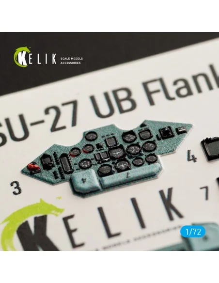 SU-27UB interior 3D decals for Trumpeter kit, 1/72 - Kelik K72041