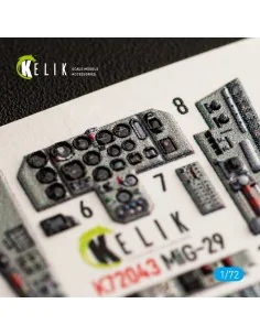 MiG-29 Fulcrum-A 9-12 interior 3D decals for GWH kit, 1/72 - Kelik ... 2