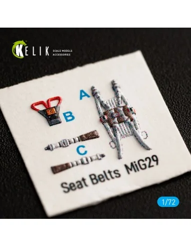 MiG-29 Fulcrum-A 9-12 interior 3D decals for GWH kit, 1/72 - Kelik ...