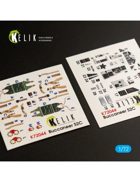 Blackburn Buccaneer S.2C interior 3D decals for Airfix kit, 1/72 - ...