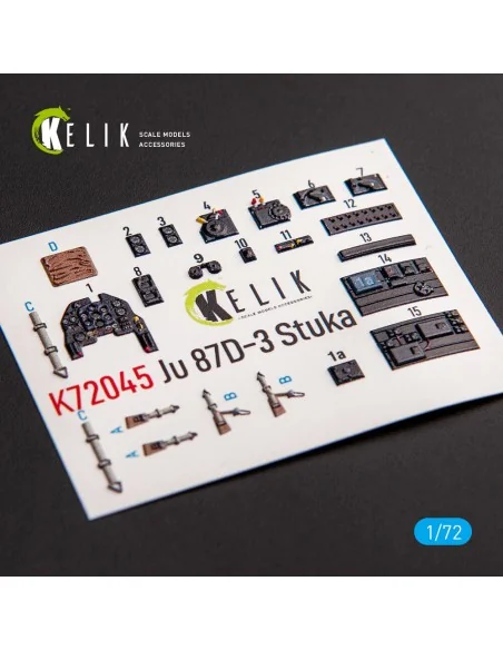 Junkers Ju 87D-3 Stuka - Interior 3D Decal for Special Hobby kit, 1...