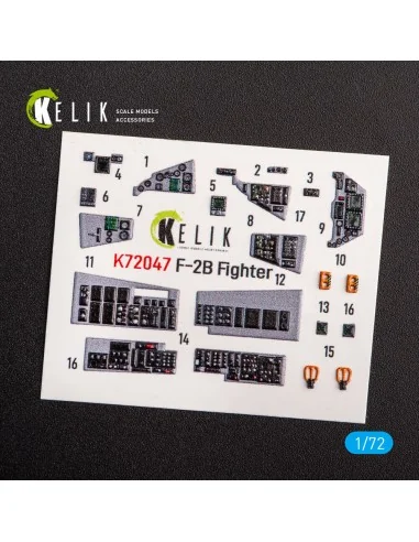 [NO_DESC] JASDF F-2B Fighter interior 3D decals for FineMolds kit, ...