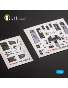 F-15C MSIP II Eagle interior 3D decals for GWH, 1/72 - Kelik K72048