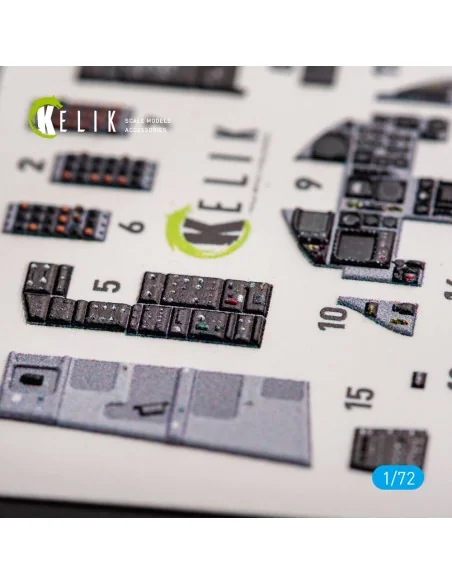 [NO_DESC] F-15C MSIP II Eagle interior 3D decals for GWH, 1/72 - Ke...