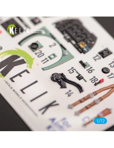 Spitfire F.Mk.22 - interior 3D decals for Airfix kit, 1/72 - Kelik ...