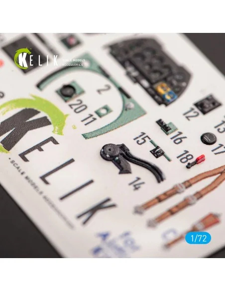 Spitfire F.Mk.22 - interior 3D decals for Airfix kit, 1/72 - Kelik ...