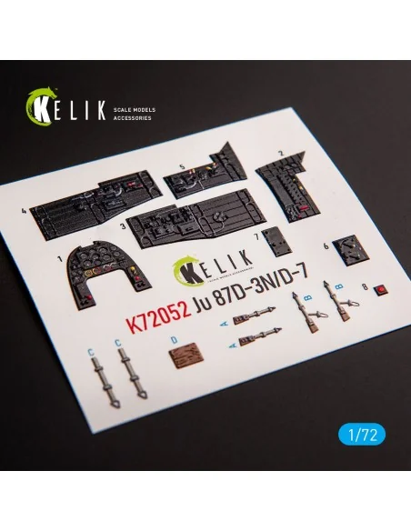 Junkers Ju87D-3N/D-7 - interior 3D decals for Fujimi/Hobby 2000 kit...