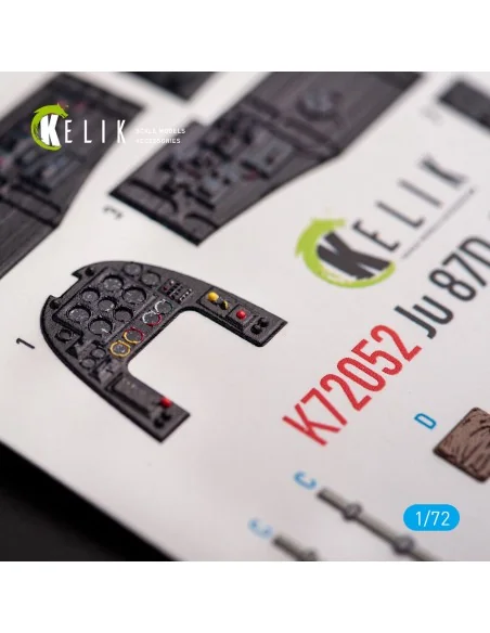 Junkers Ju87D-3N/D-7 - interior 3D decals for Fujimi/Hobby 2000 kit...
