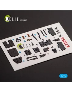 F-35A interior 3D decals for Tamiya kit, 1/72 - Kelik K72053