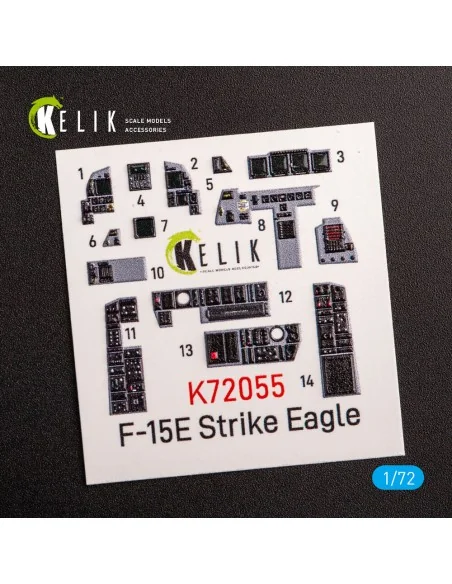 F-15E Strike Eagle - interior 3D decals for Revell kit, 1/72 - Keli...