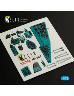[NO_DESC] Mi-24V interior 3D decals for HobbyBoss kit, 1/72 - Kelik...