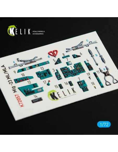 [NO_DESC] MiG-23 ML/MLA interior 3D decals for ClearProp kit, 1/72 ...