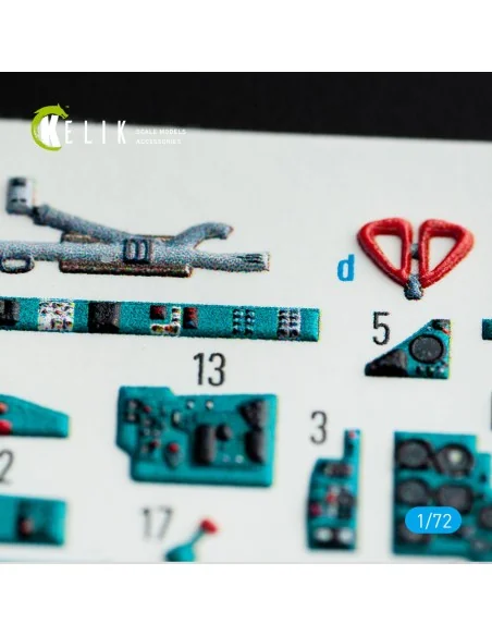 MiG-23 ML/MLA interior 3D decals for ClearProp kit, 1/72 - Kelik K7...