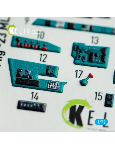 MiG-23 ML/MLA interior 3D decals for ClearProp kit, 1/72 - Kelik K7...
