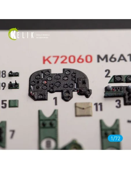 M6A1 Seiran/Nanzan interior 3D decals for Tamiya kit, 1/72 - Kelik ...