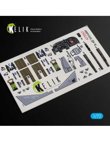 A-6E Intruder interior 3D decals for Italeri kit, 1/72 - Kelik K72067