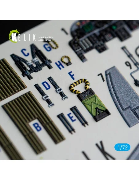 A-6E Intruder interior 3D decals for Italeri kit, 1/72 - Kelik K72067
