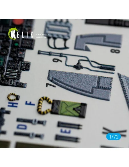 A-6E Intruder interior 3D decals for Italeri kit, 1/72 - Kelik K72067