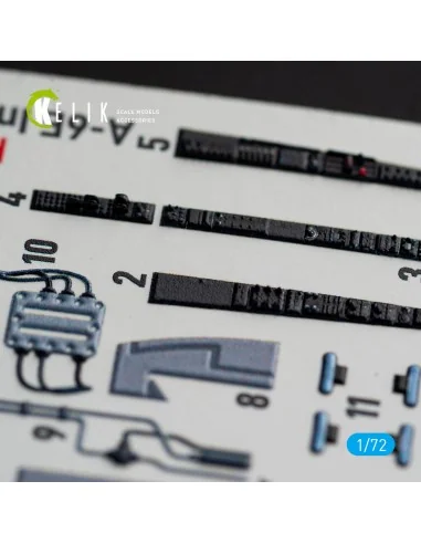 A-6E Intruder interior 3D decals for Italeri kit, 1/72 - Kelik K72067
