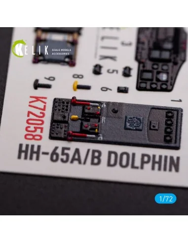 HH-65A/B Dolphin interior 3D decals for Dream Model kit, 1/72 - Kel...