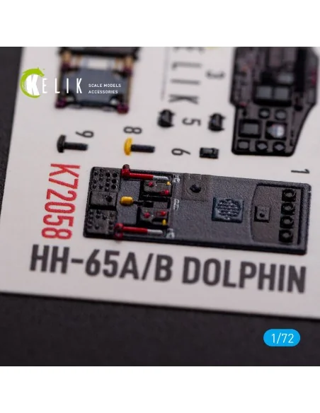 HH-65A/B Dolphin interior 3D decals for Dream Model kit, 1/72 - Kel...