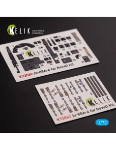 Junkers JU 88 A-4 interior 3D decals for Revell kit, 1/72 - Kelik K...