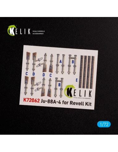 [NO_DESC] Junkers JU 88 A-4 interior 3D decals for Revell kit, 1/72...