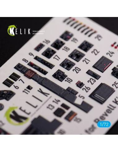 Junkers JU 88 A-4 interior 3D decals for Revell kit, 1/72 - Kelik K...