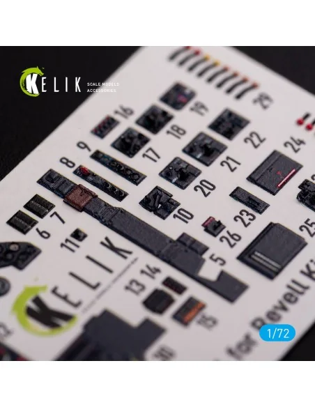 Junkers JU 88 A-4 interior 3D decals for Revell kit, 1/72 - Kelik K...