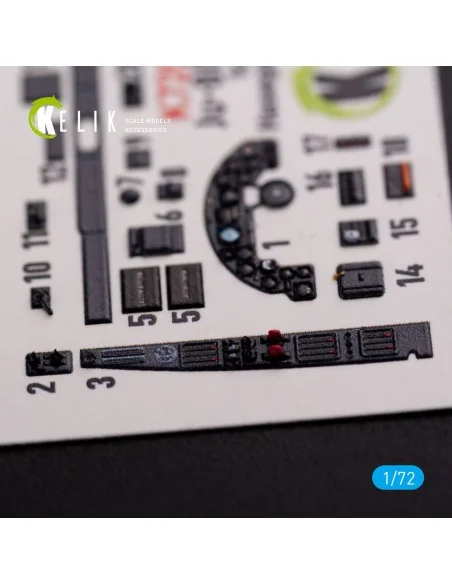 Junkers JU 88 A-4 interior 3D decals for Hasegawa kit, 1/72 - Kelik...