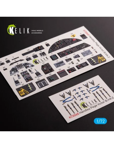 Handley Page Victor B Mk2 interior 3D decals for Airfix kit, 1/72 -...