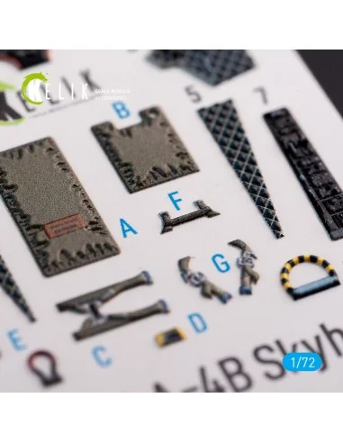 A-4B Skyhawk interior 3D decals for Hobby 2000/Fujimi kit, 1/72 - K...