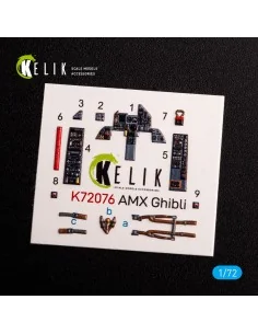 Amx Ghibli interior 3D decals for Italeri kit, 1/72 - Kelik K72076 2
