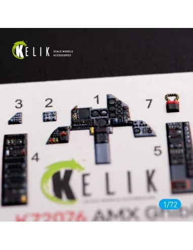 Amx Ghibli interior 3D decals for Italeri kit, 1/72 - Kelik K72076