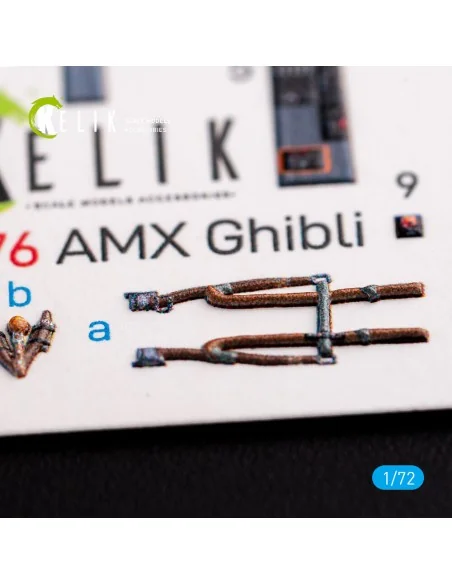 Amx Ghibli interior 3D decals for Italeri kit, 1/72 - Kelik K72076