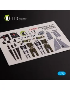 Grumman A-6A Knight Rider interior 3D decals for Fujimi kit, 1/72 -...